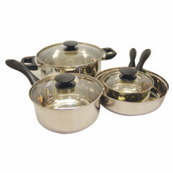 Cookware Set (7 pc Stainless Steel) - 2/case